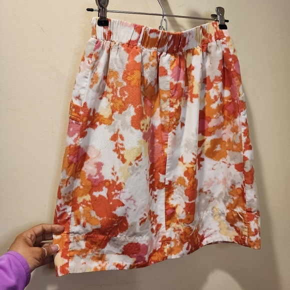 HALOGEN Short Silk Blend Skirt with pockets size XS - Picture 5 of 10